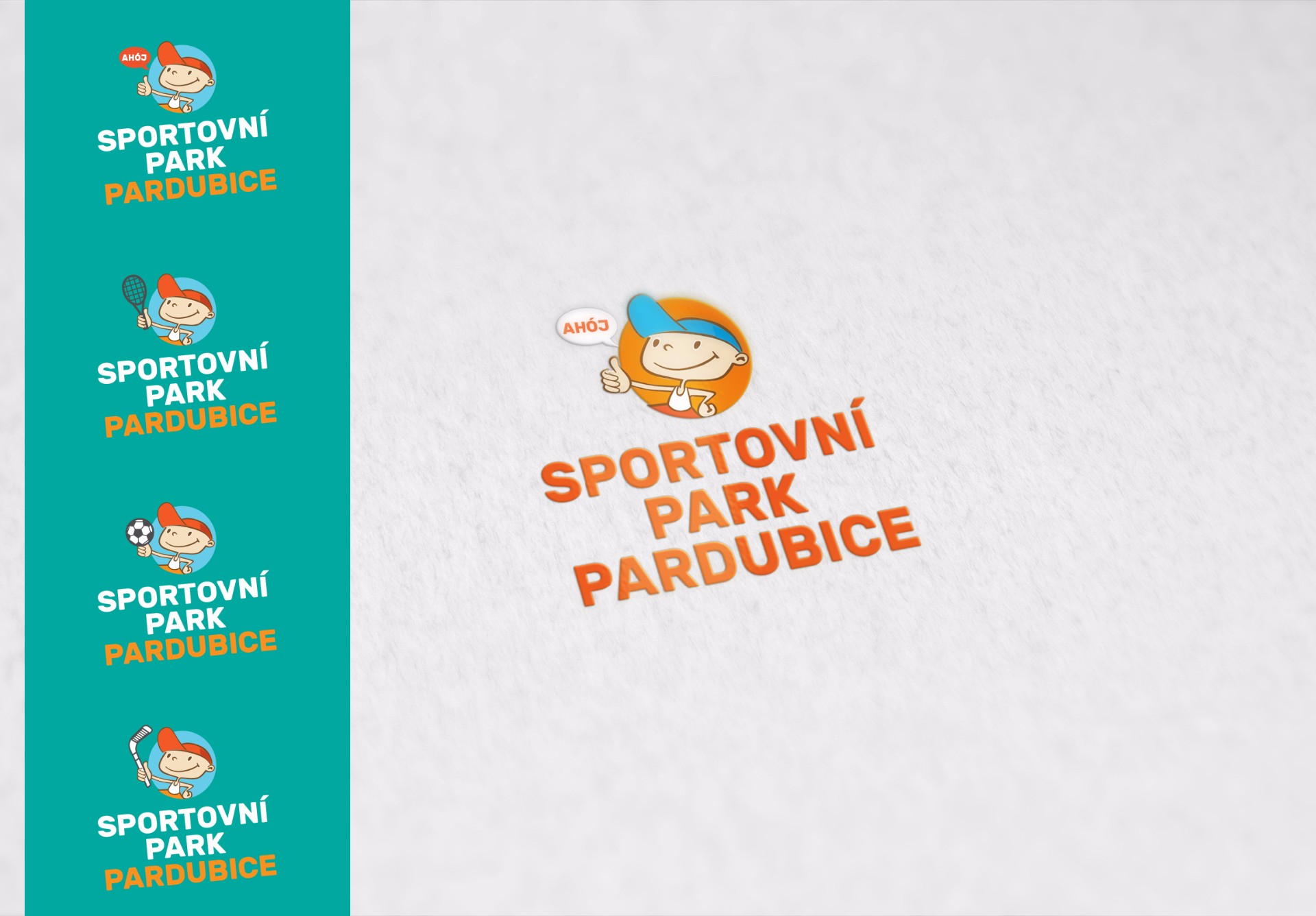 logo mock up sport park